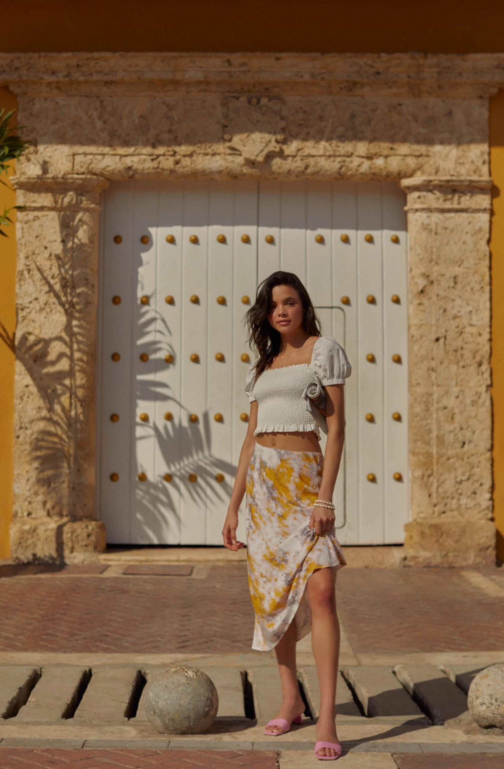 Nava Tie Dye Midi Skirt - Image 7