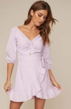 Aubrey Ruffle Hem Mini Dress