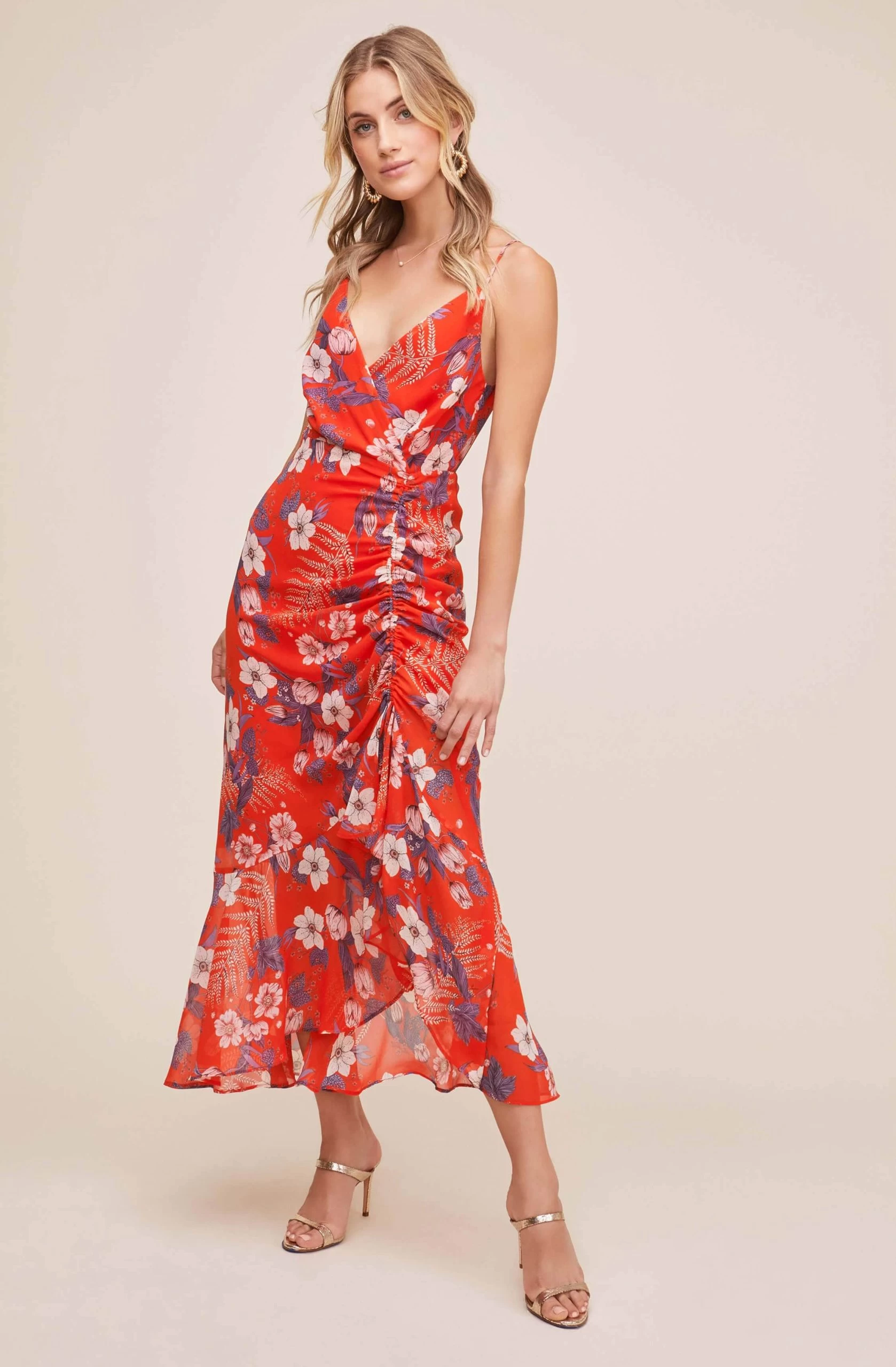 Mariah Floral Midi Dress - Image 7