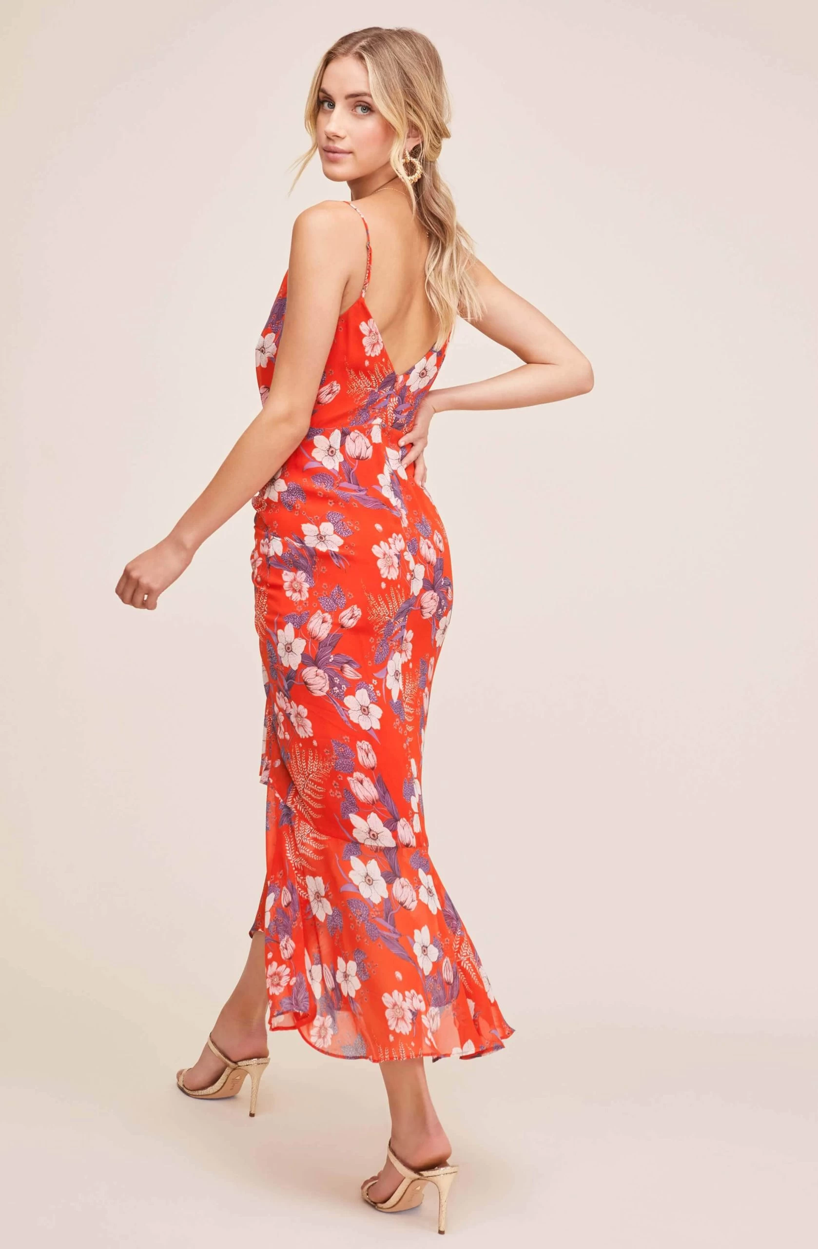 Mariah Floral Midi Dress - Image 10