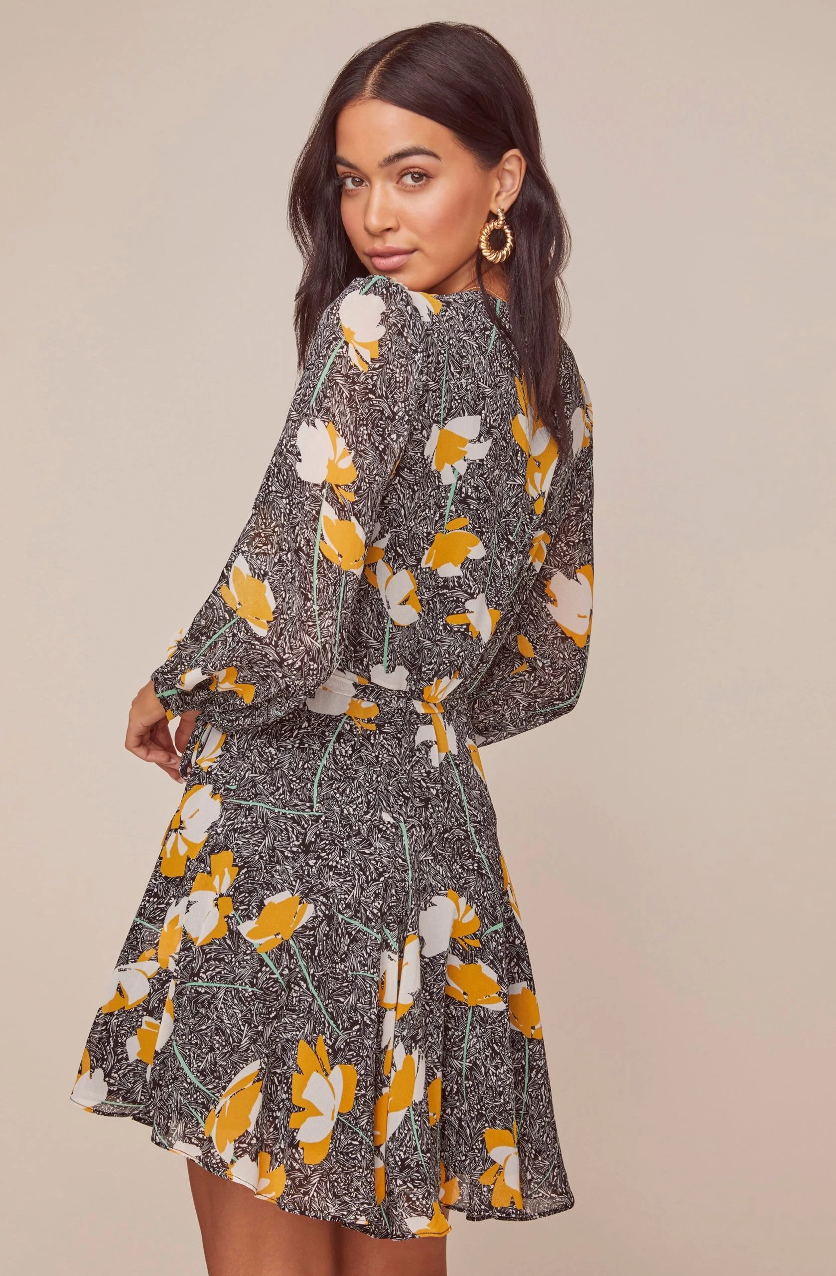 Aja Floral Long Sleeved Dress - Image 5
