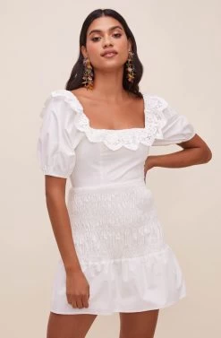 Patina Smocked Puff Sleeve Dress