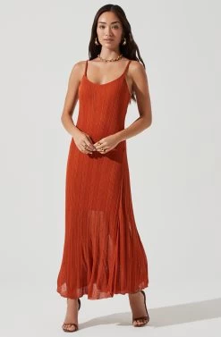 Telma Ribbed Knit Maxi Dress