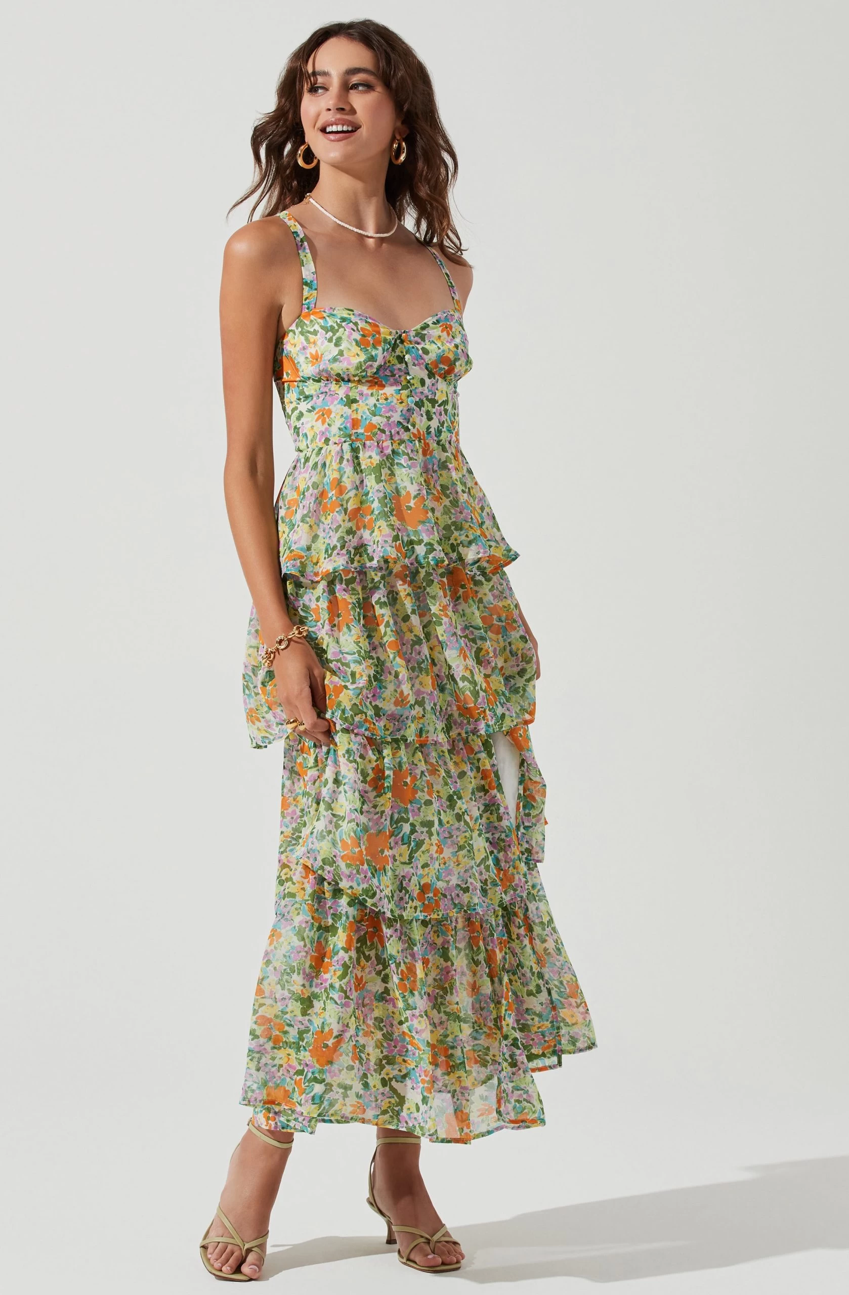 Midsummer Floral Tiered Maxi Dress - Image 15