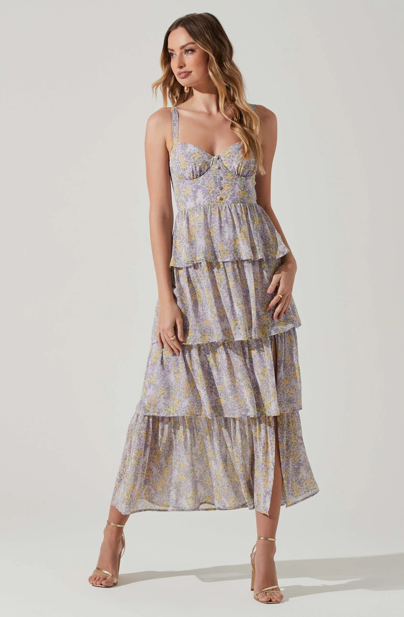 Midsummer Floral Tiered Maxi Dress - Image 7