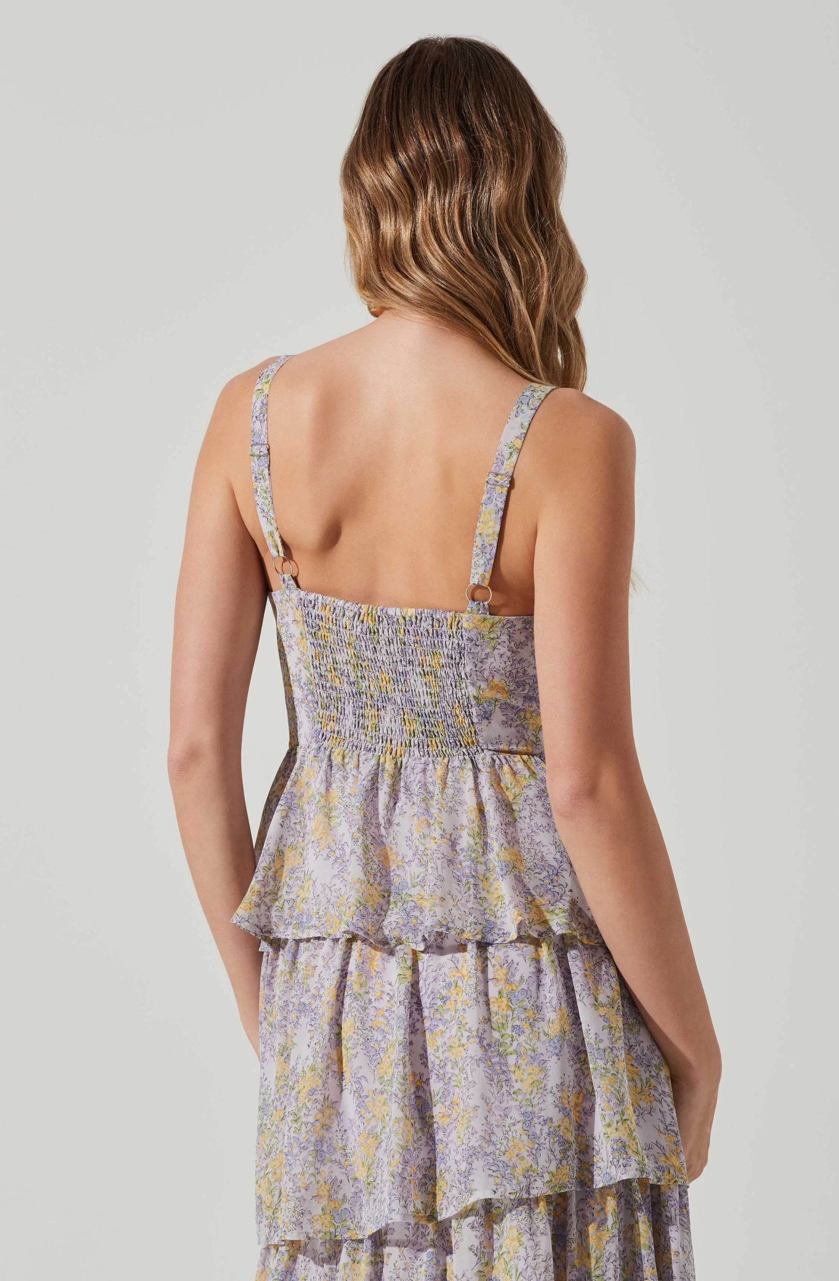 Midsummer Floral Tiered Maxi Dress - Image 11
