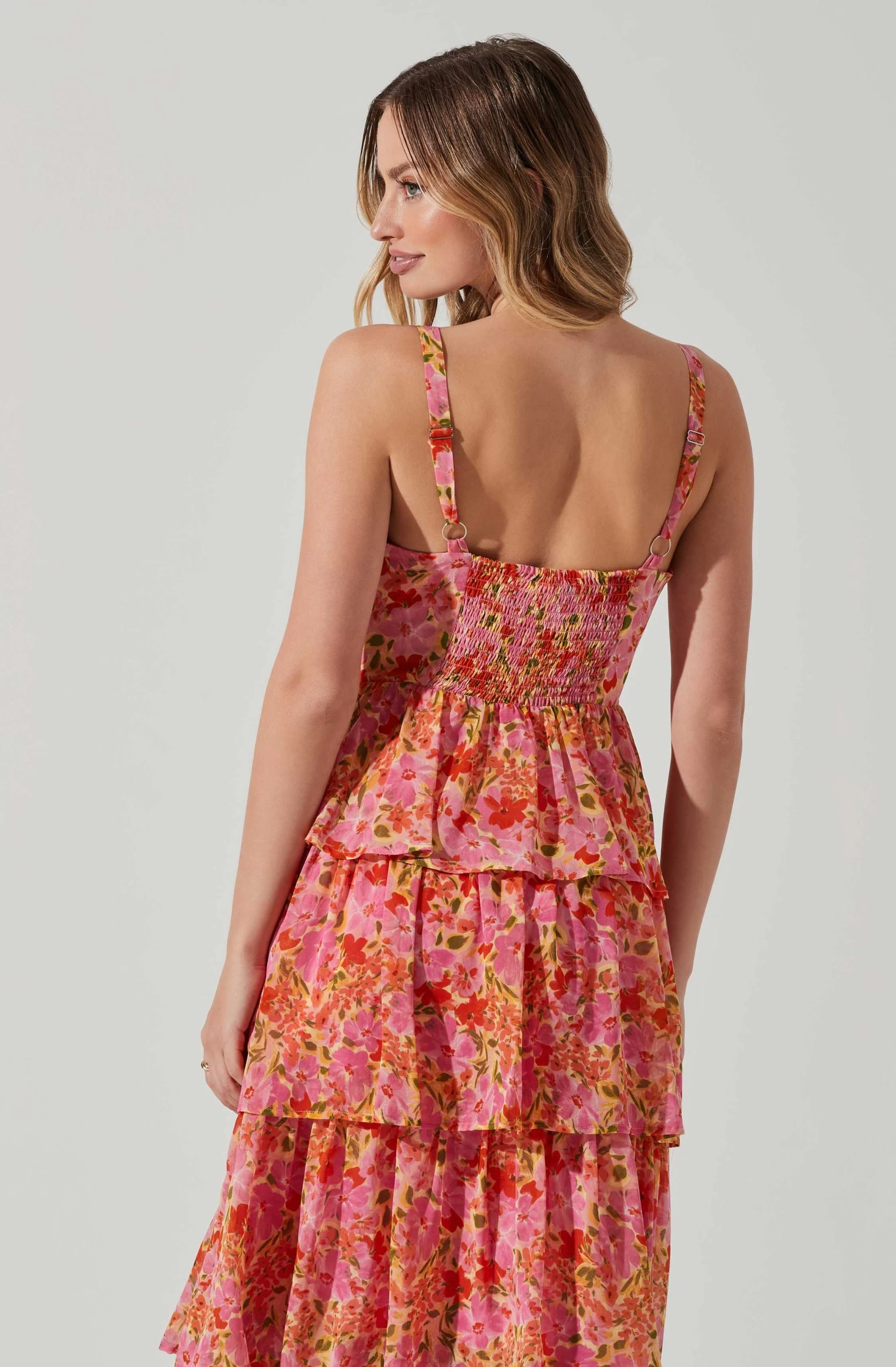 Midsummer Floral Tiered Maxi Dress - Image 5