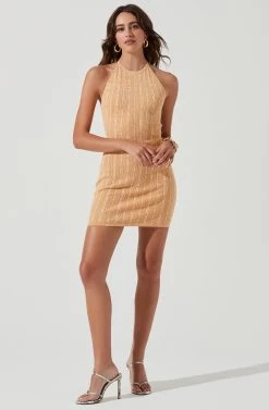 Vania Halter Neck Mini Dress