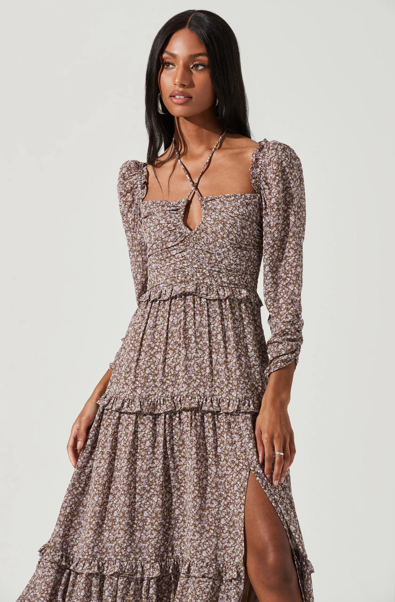 Lovestruck Floral Halter Maxi Dress - Image 16