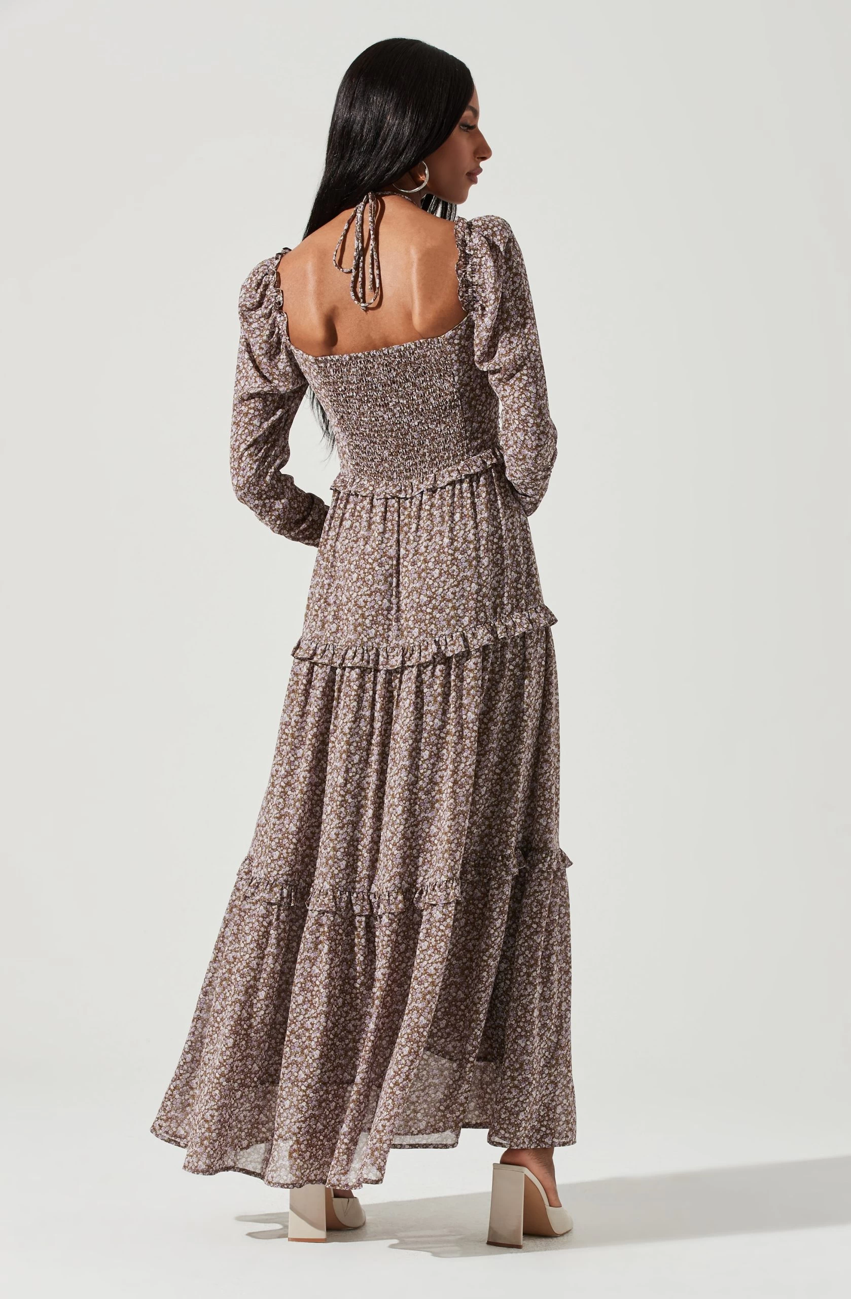 Lovestruck Floral Halter Maxi Dress - Image 17