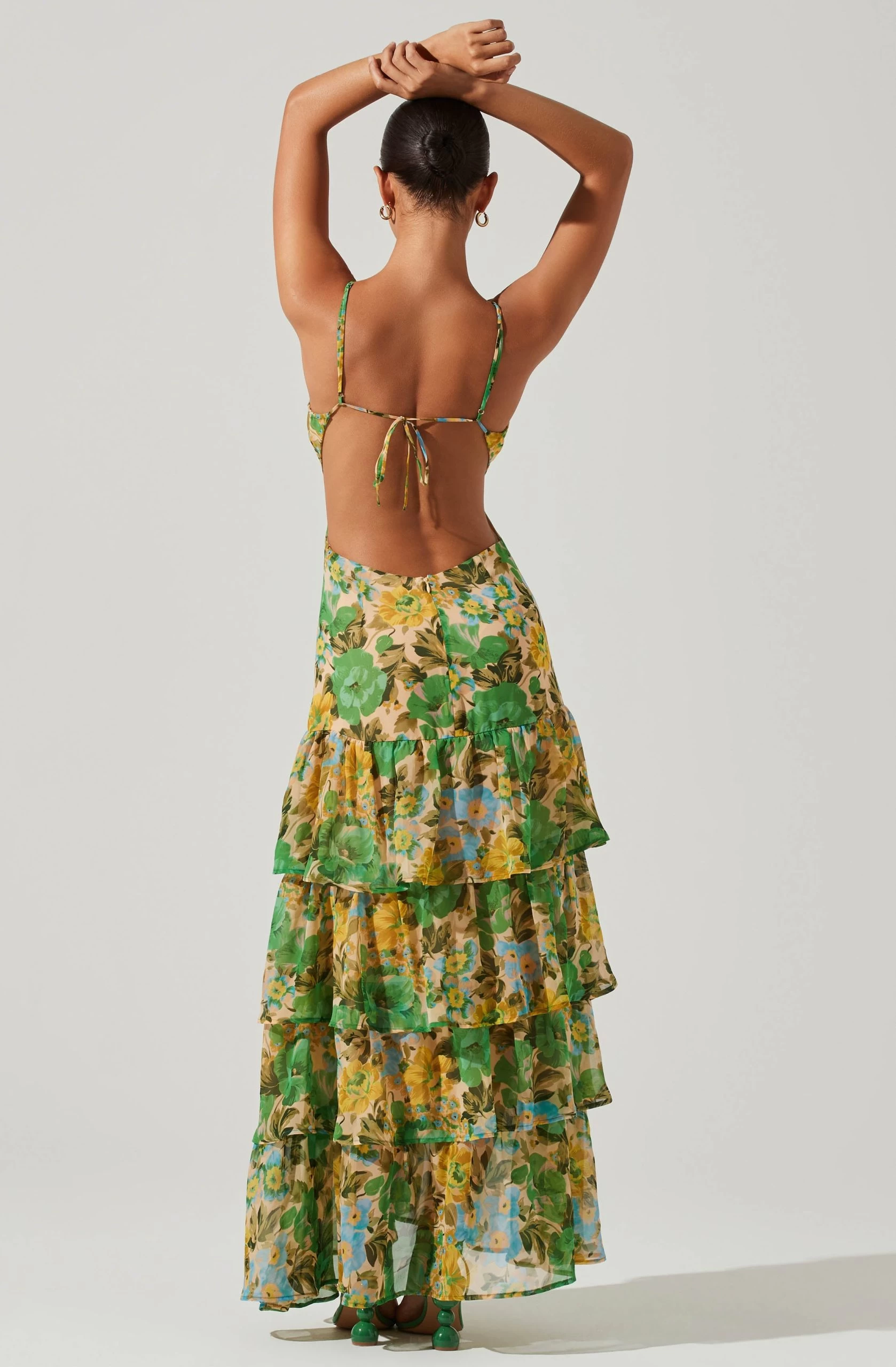Aneira Floral Tiered Maxi Dress - Image 11