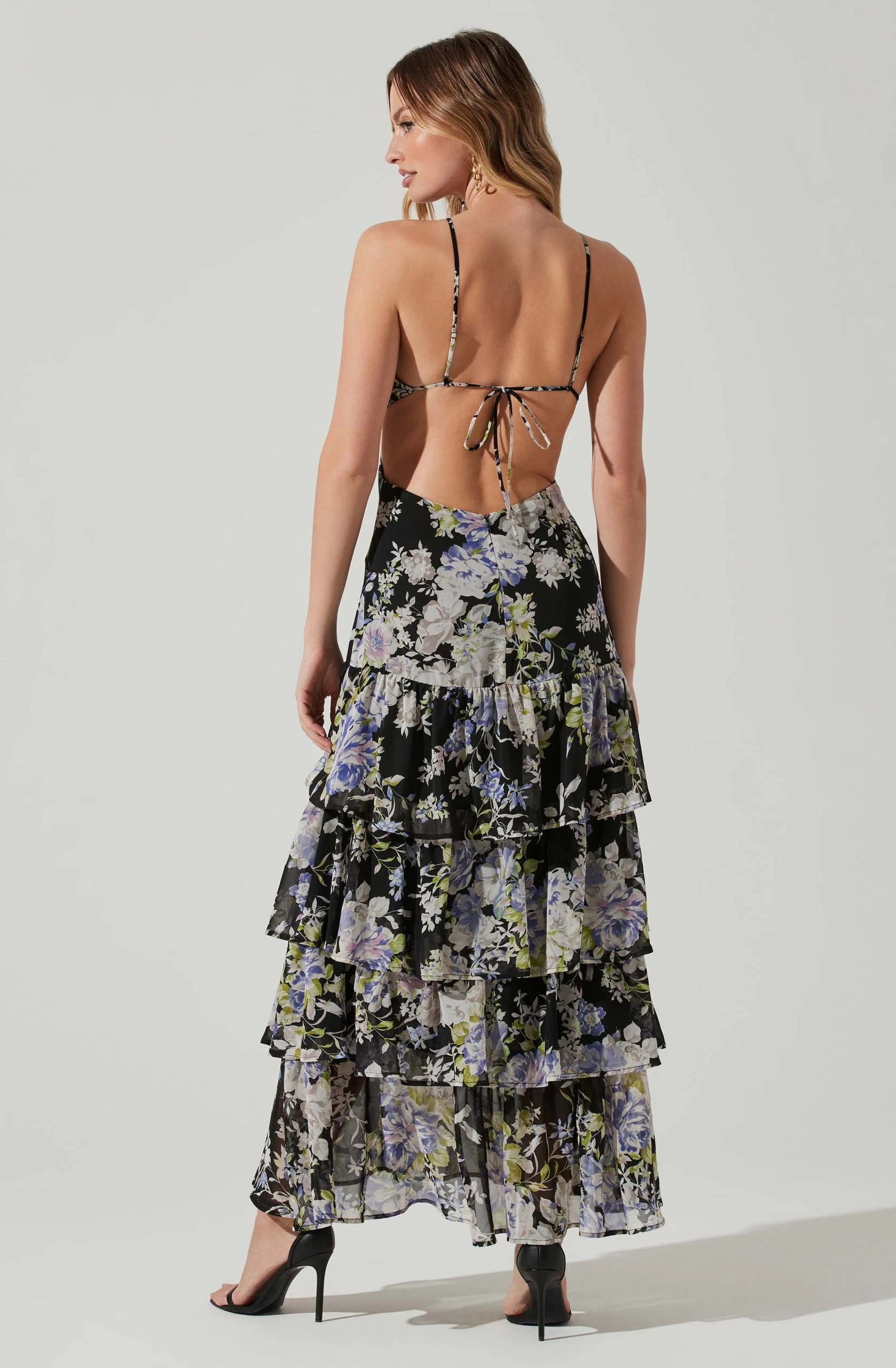 Aneira Floral Tiered Maxi Dress - Image 6