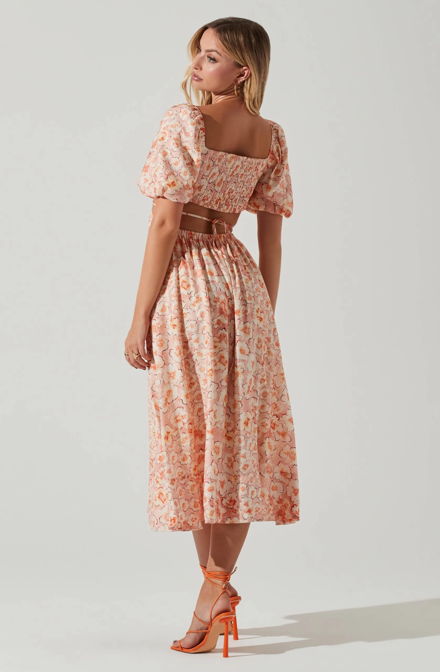 Talina Floral Cutout Midi Dress - Image 5