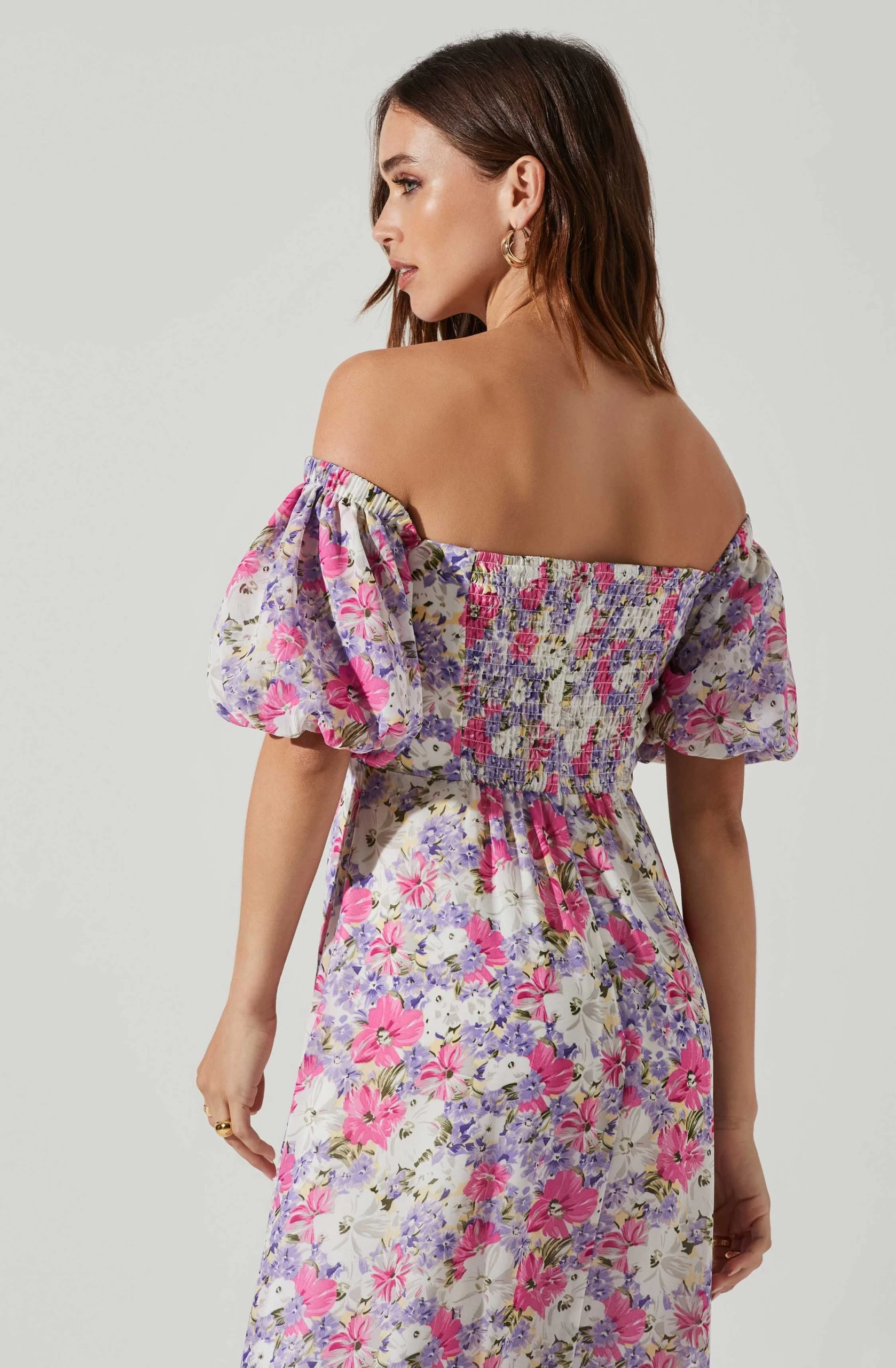 Valora Off Shoulder Floral Maxi Dress - Image 3
