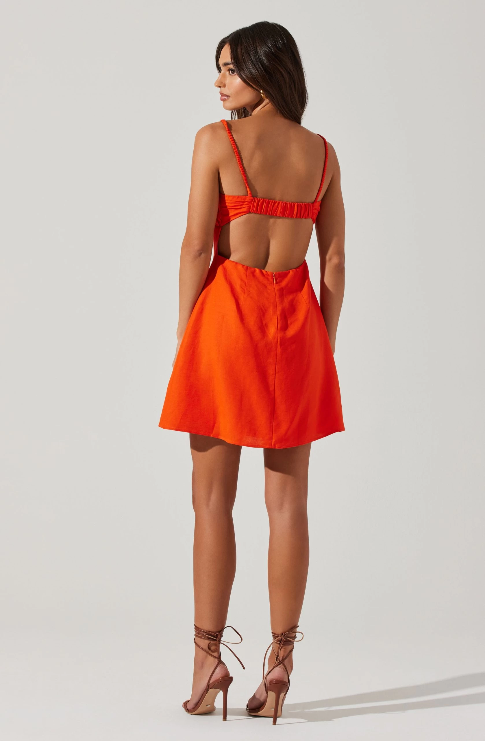 Claramae Ruched Mini Dress - Image 9