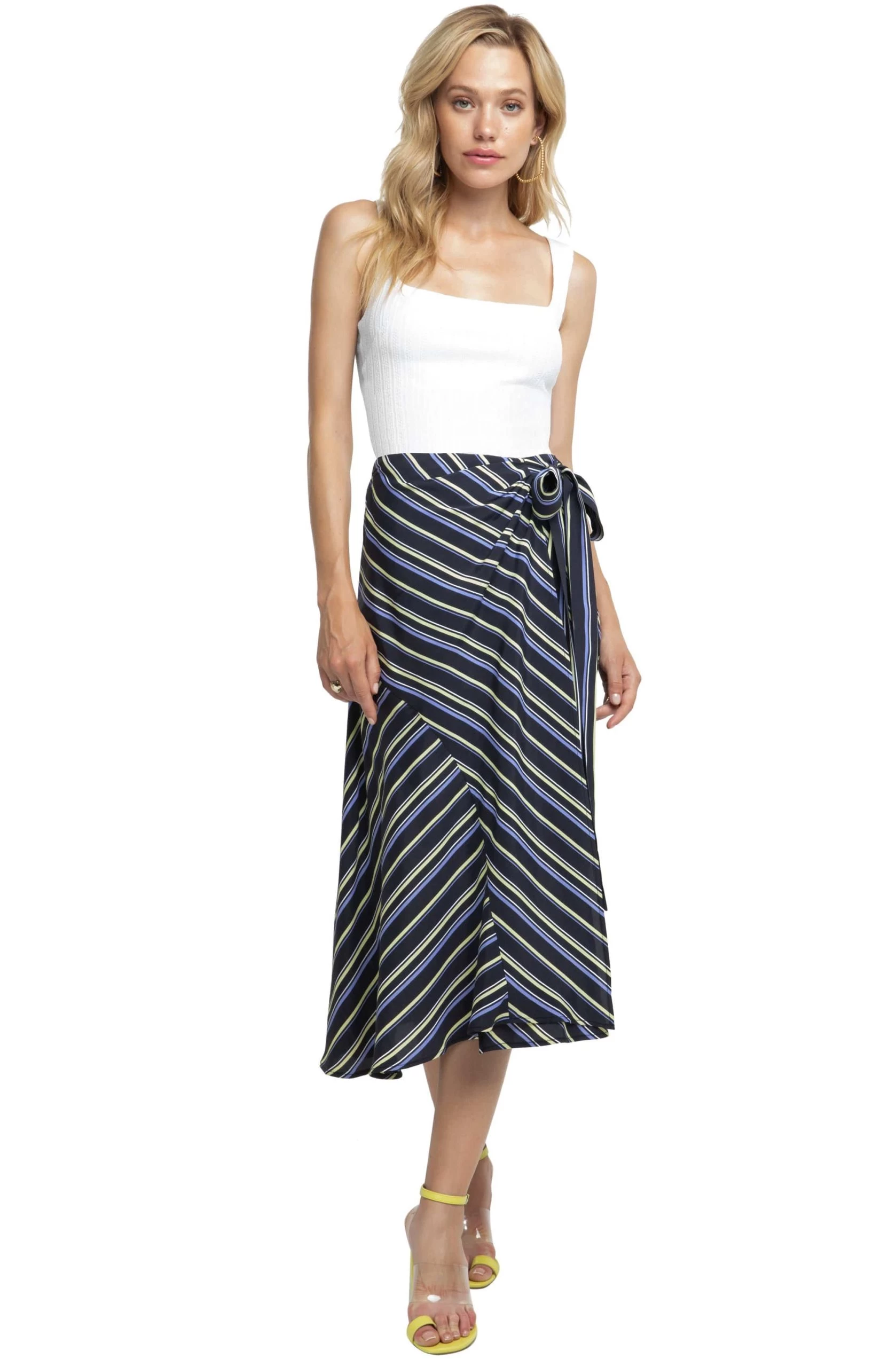 Teagan Striped Midi Skirt - Image 2