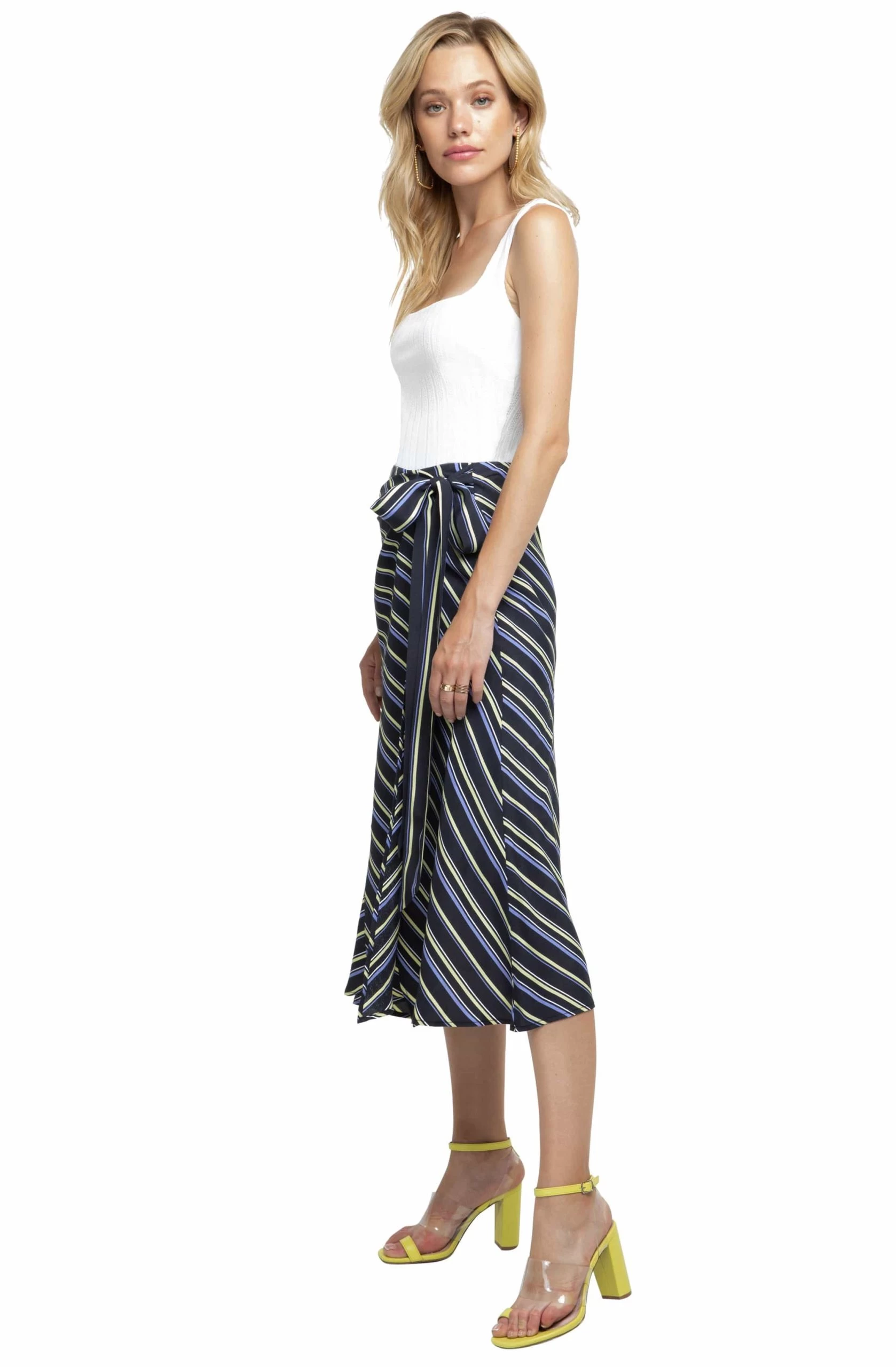 Teagan Striped Midi Skirt - Image 3