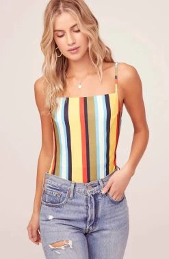 Thelma Striped Bodysuit