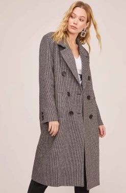 Vernon Houndstooth Coat