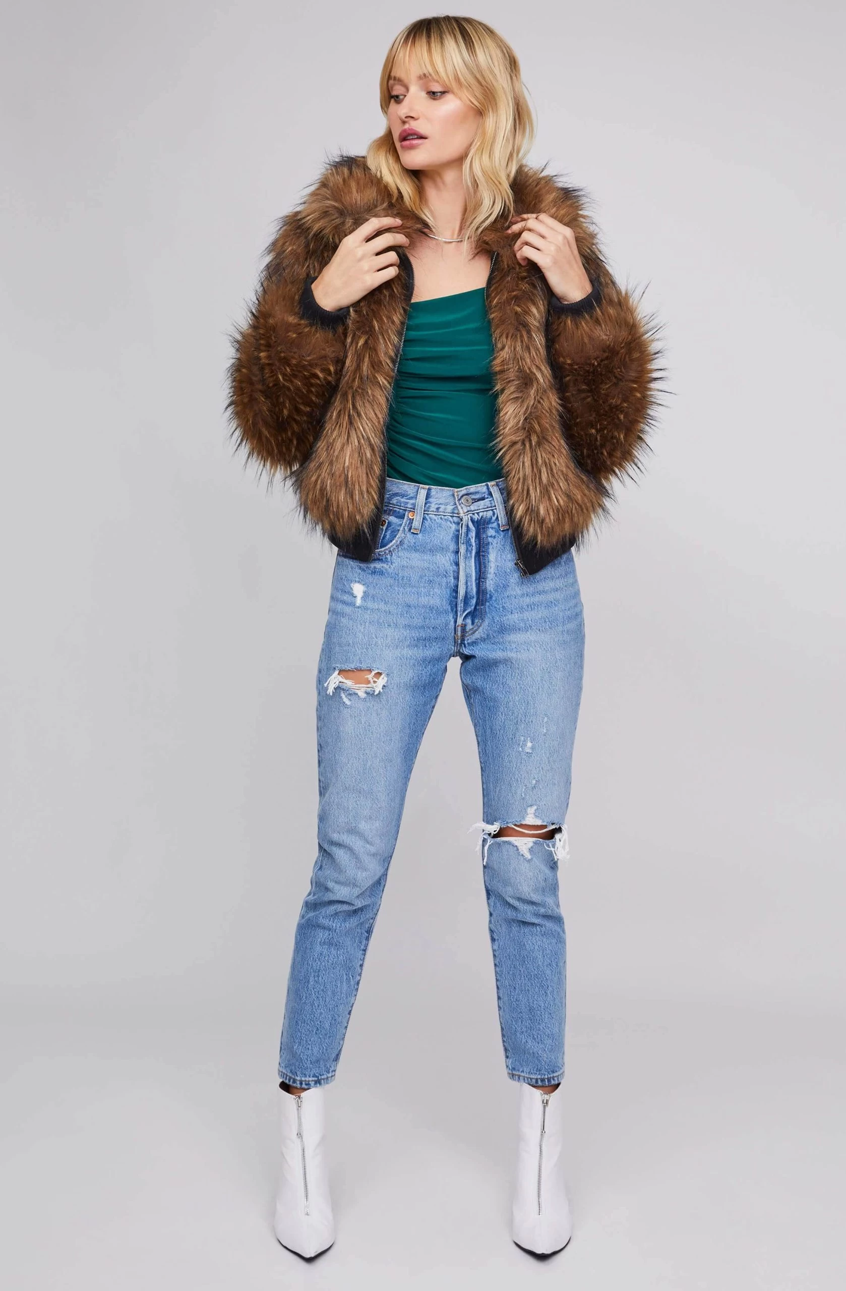 Jiselle Faux Fur Jacket - Image 2