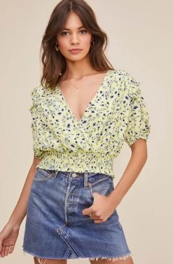 Mavis Floral Wrap Top