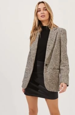 Harlow Houndstooth Oversized Blazer