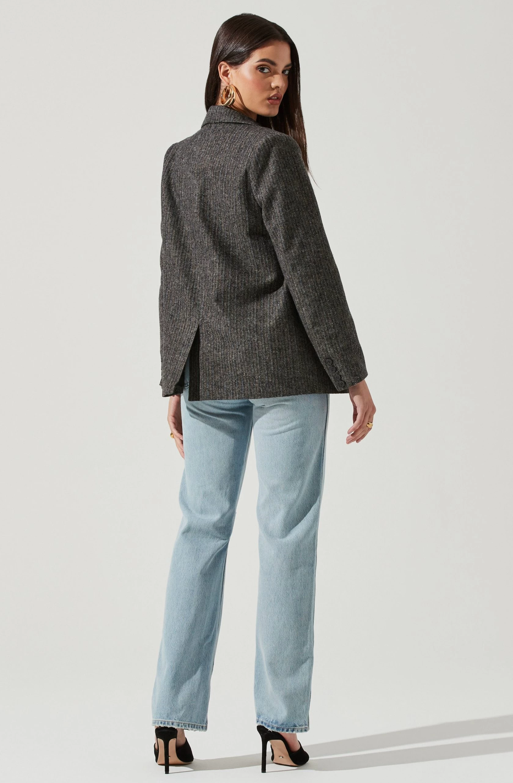 Harlow Herringbone Blazer - Image 2