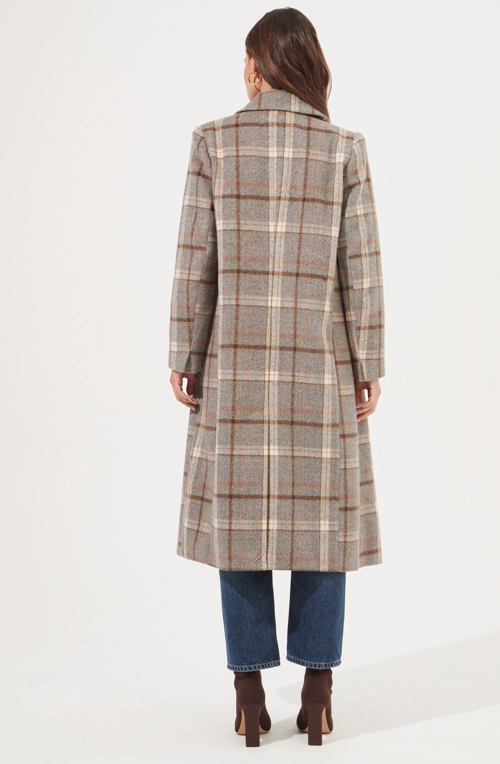 Raquel Plaid Double Breasted Coat - Image 6