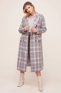Raquel Plaid Coat