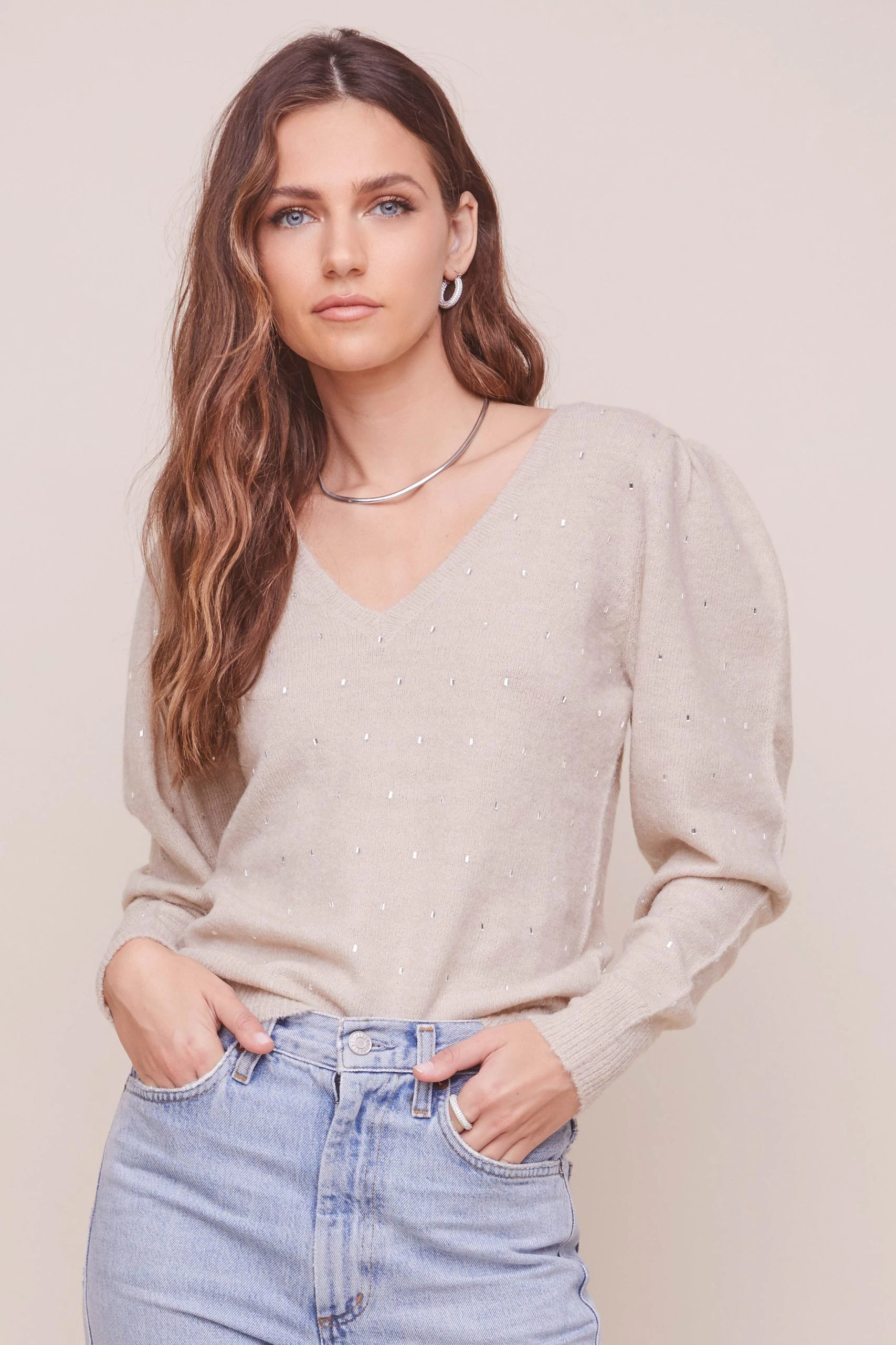 Abigail Puff Sleeve Sweater - Image 12