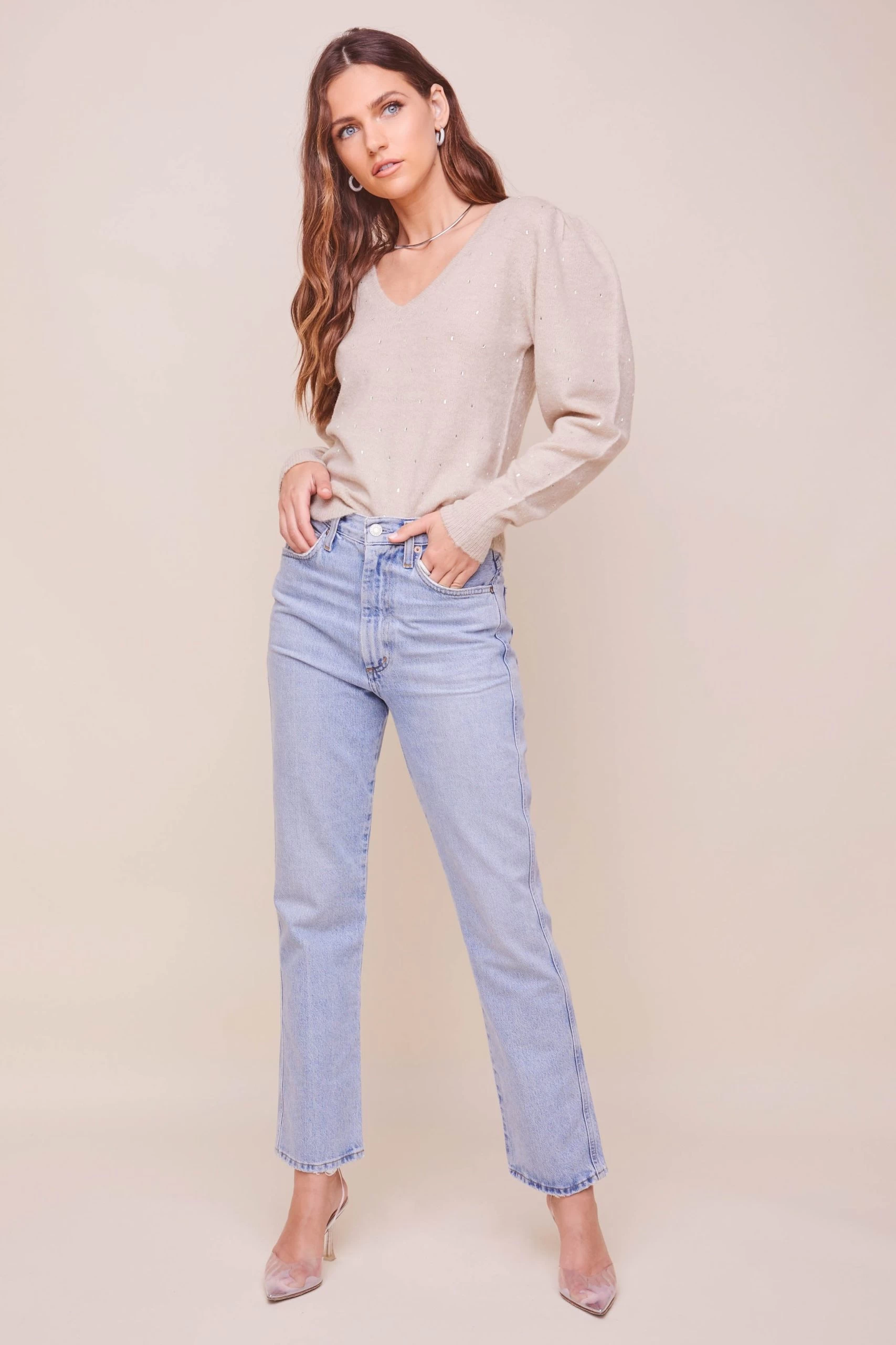 Abigail Puff Sleeve Sweater - Image 13