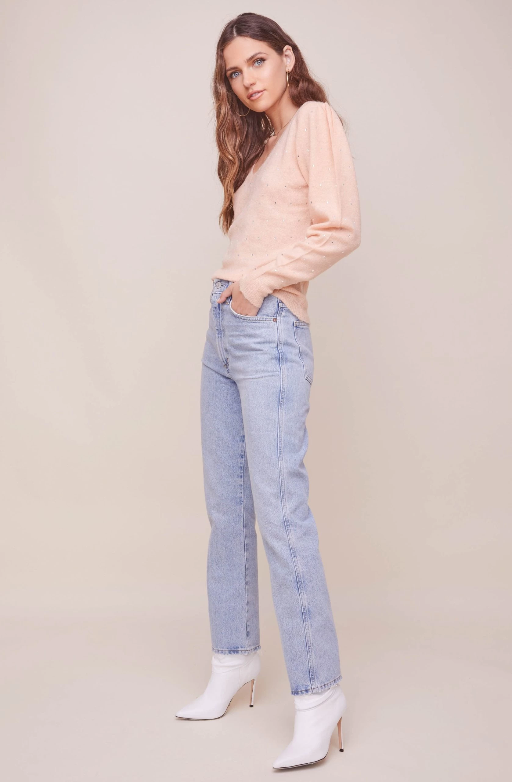 Abigail Puff Sleeve Sweater - Image 2