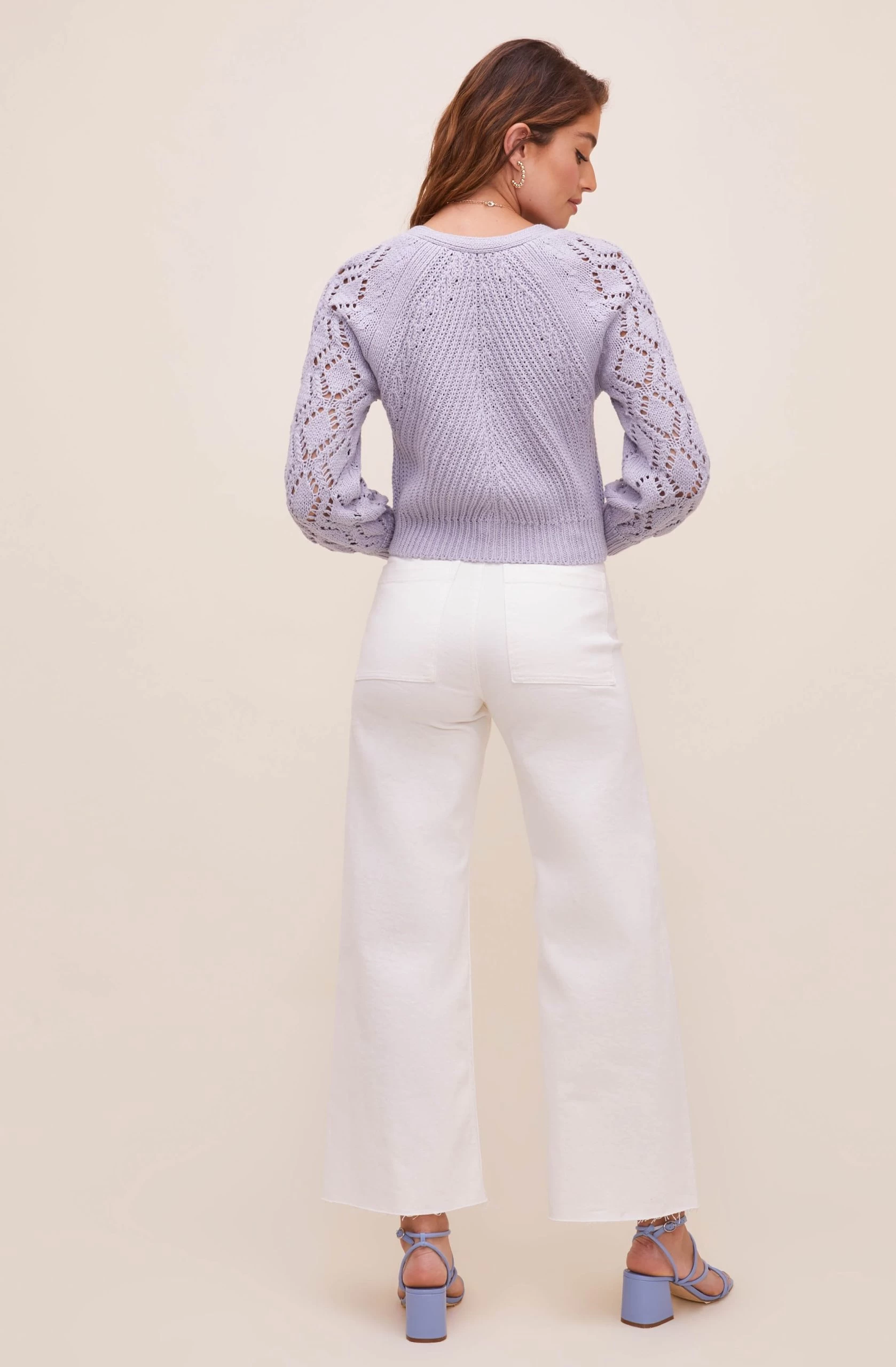 Angelica Pointelle Knit Cardigan - Image 11