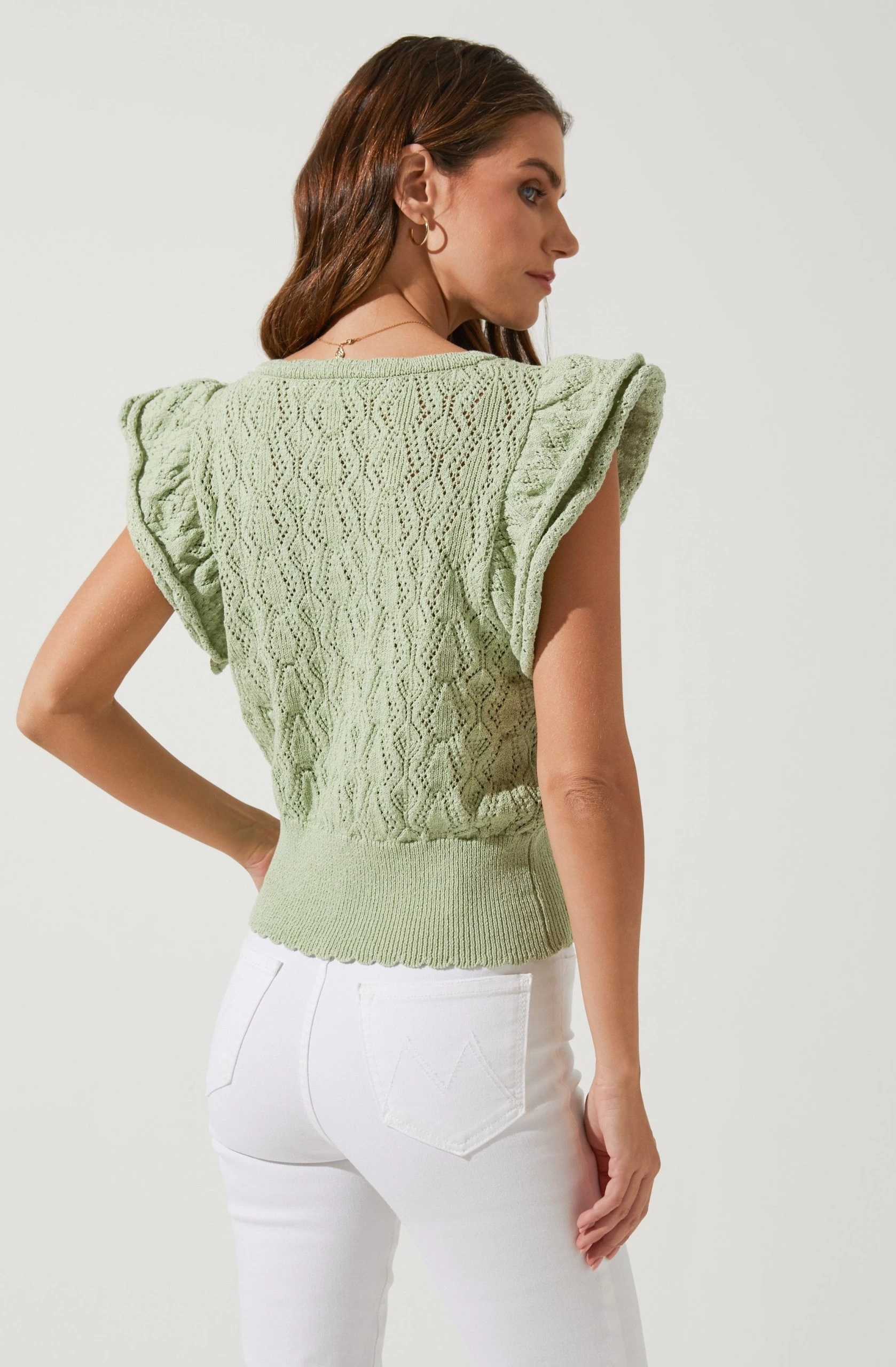 Myla Ruffle Sleeve Cardigan - Image 6
