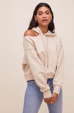 Swift Shoulder Cutout Hoodie