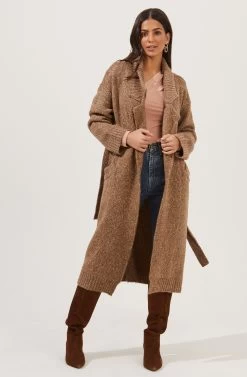 Lorrie Belted Longline Cardigan Sweater