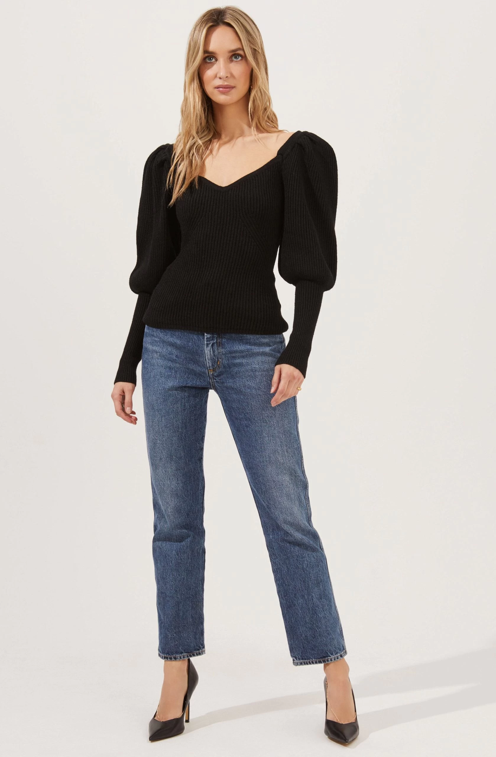 Esma Puff Sleeve Sweater - Image 4