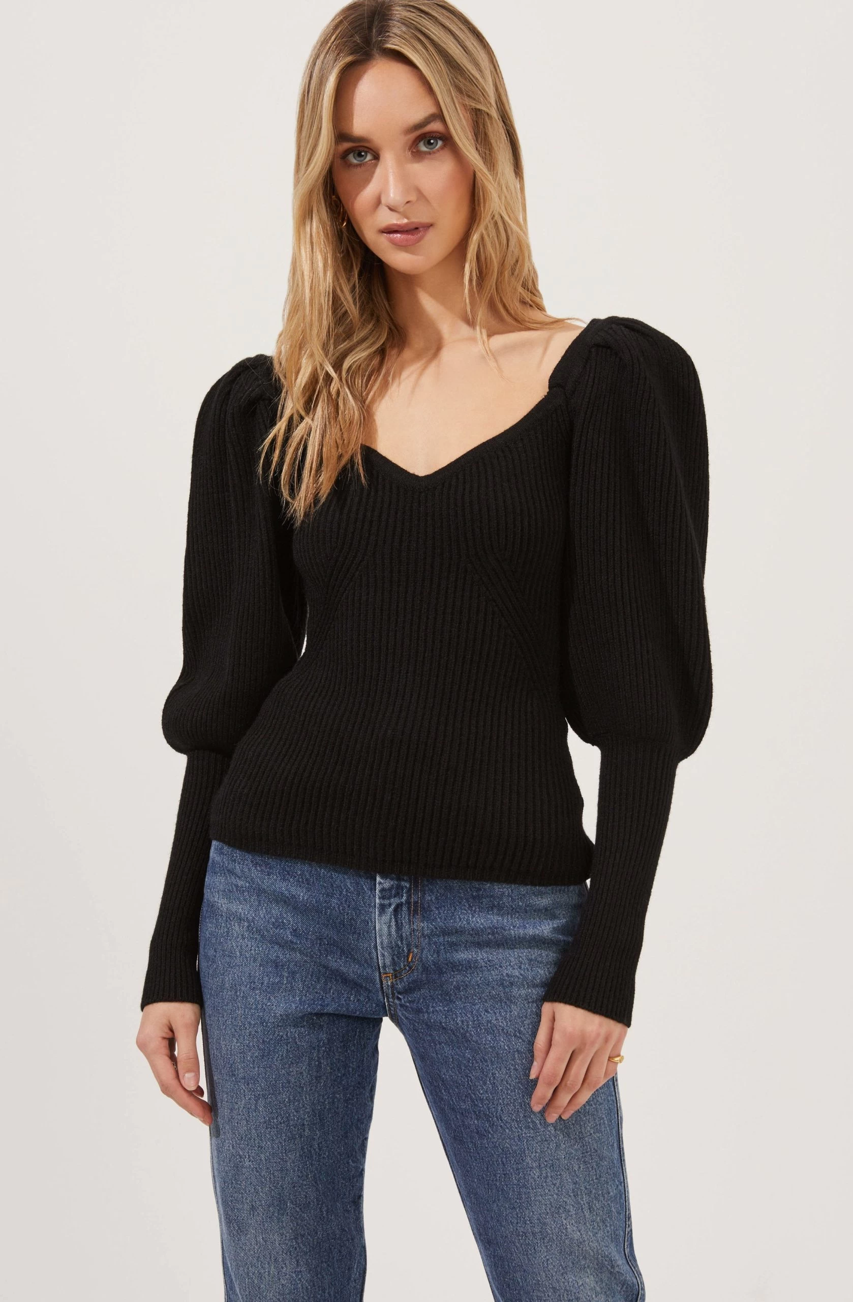 Esma Puff Sleeve Sweater - Image 5