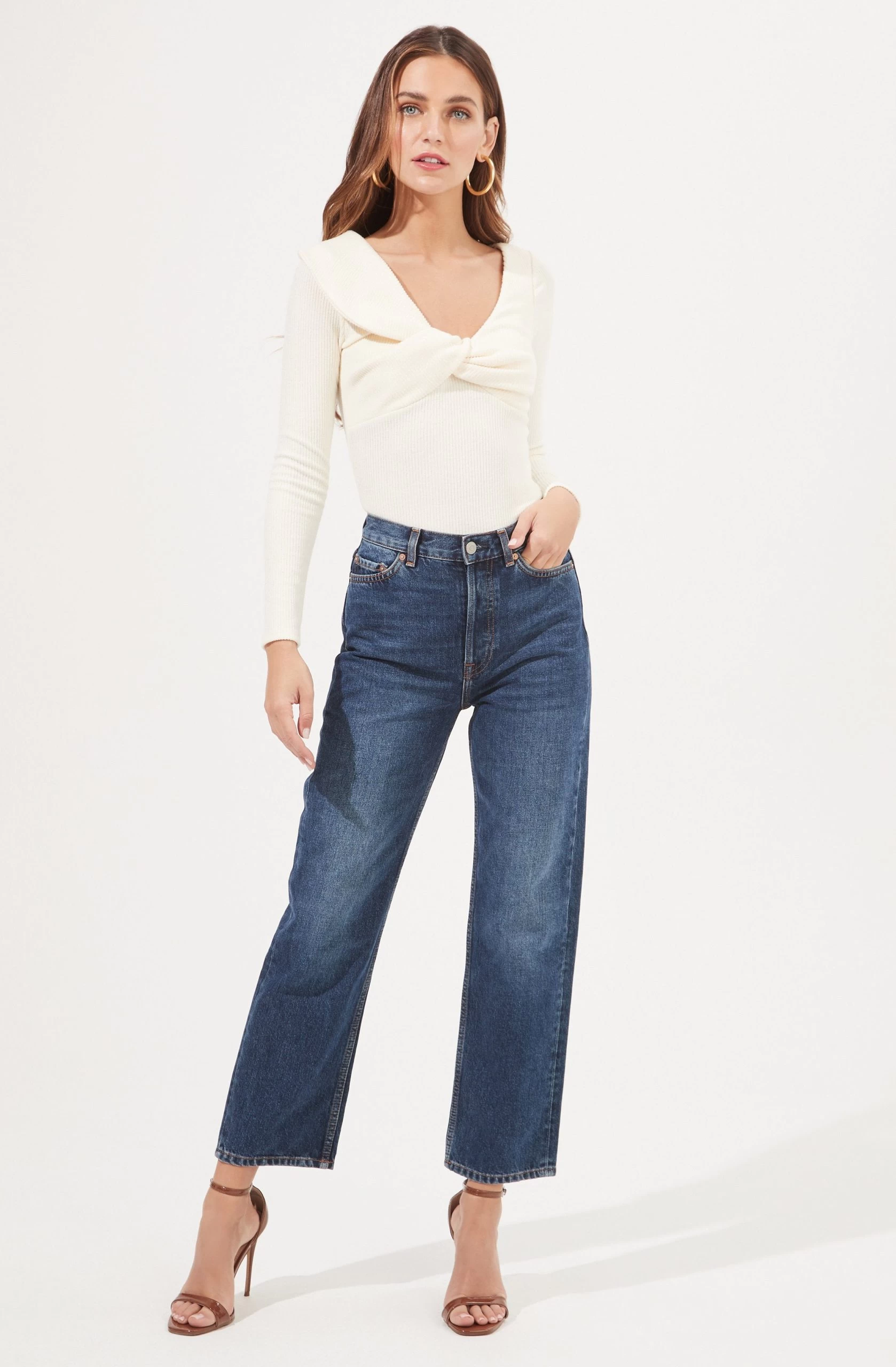 Iggy Twist Front Long Sleeve Bodysuit - Image 12