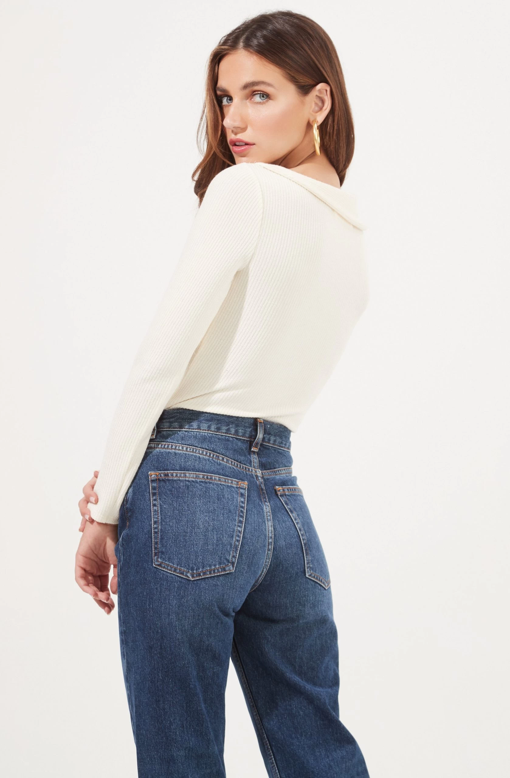 Iggy Twist Front Long Sleeve Bodysuit - Image 16