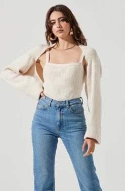 Yara Cami And Shrug Sweater Set