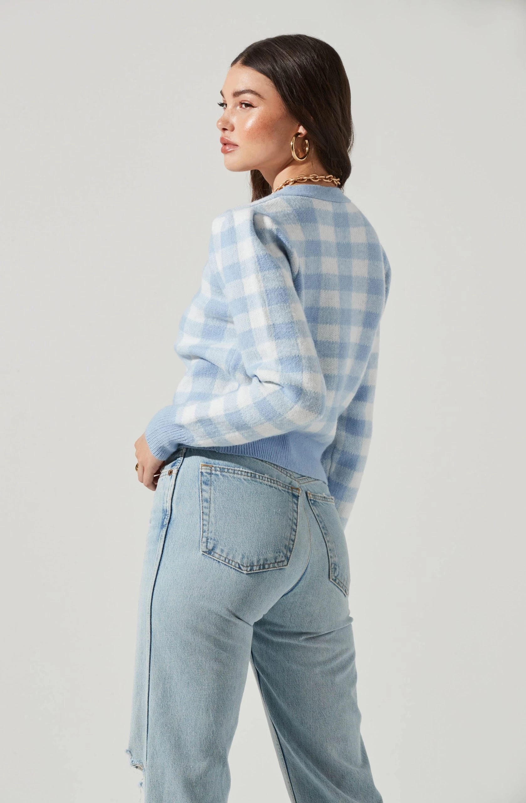 Picnic Plaid Cardigan - Image 4