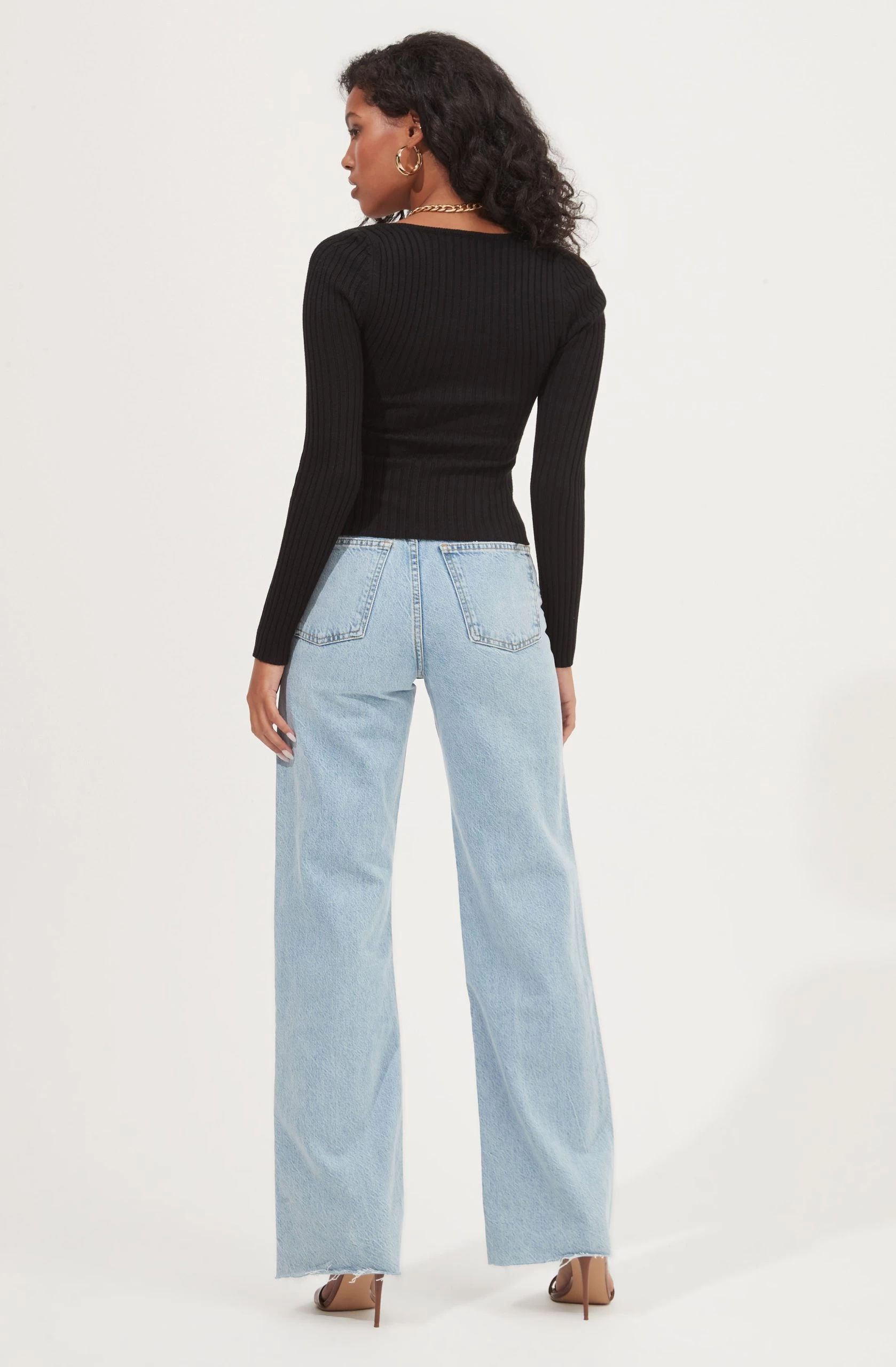 Cortana Cinched Front Cutout Sweater - Image 5