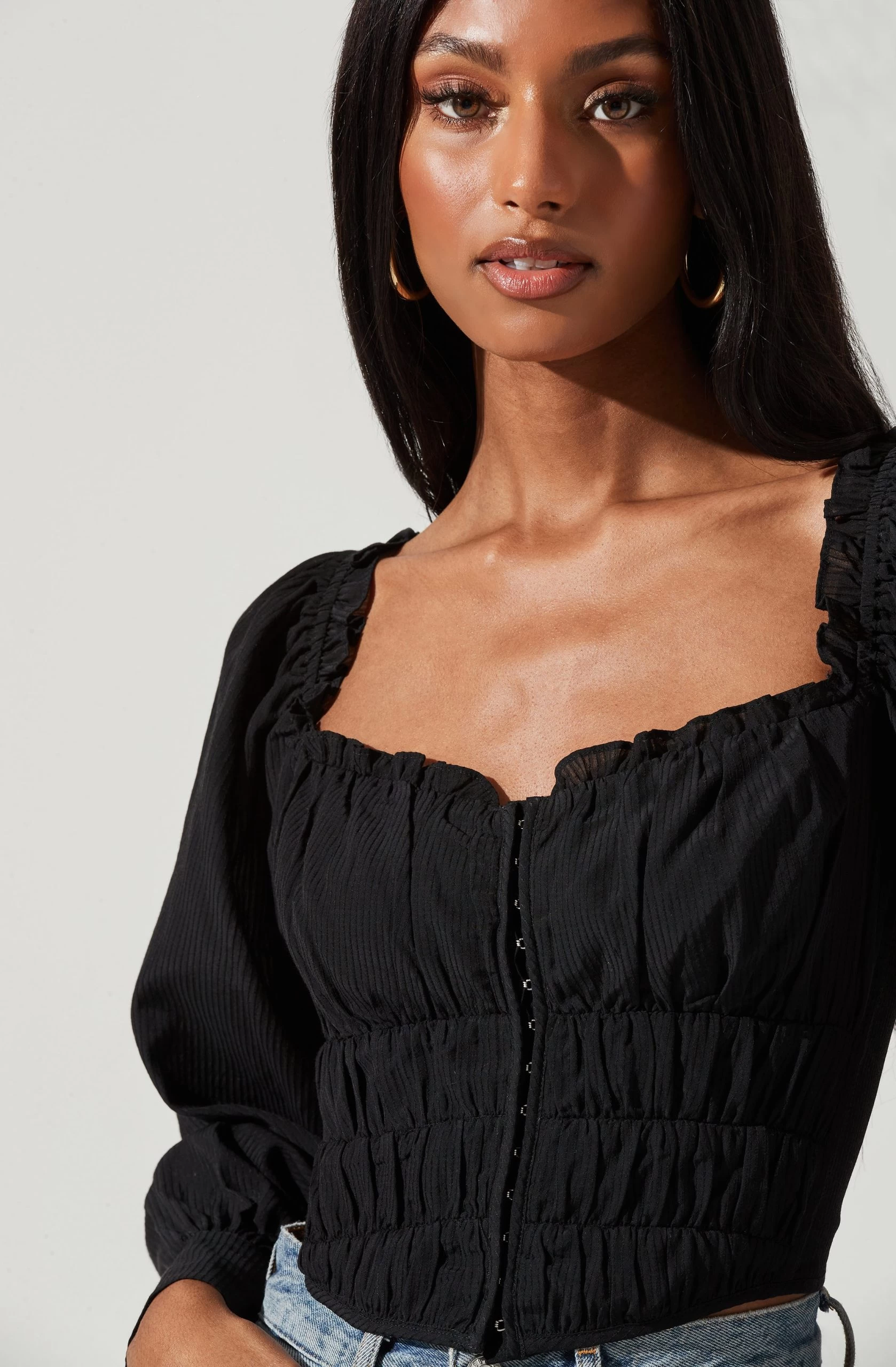 Amber Sweetheart Hook And Eye Corset Top - Image 8