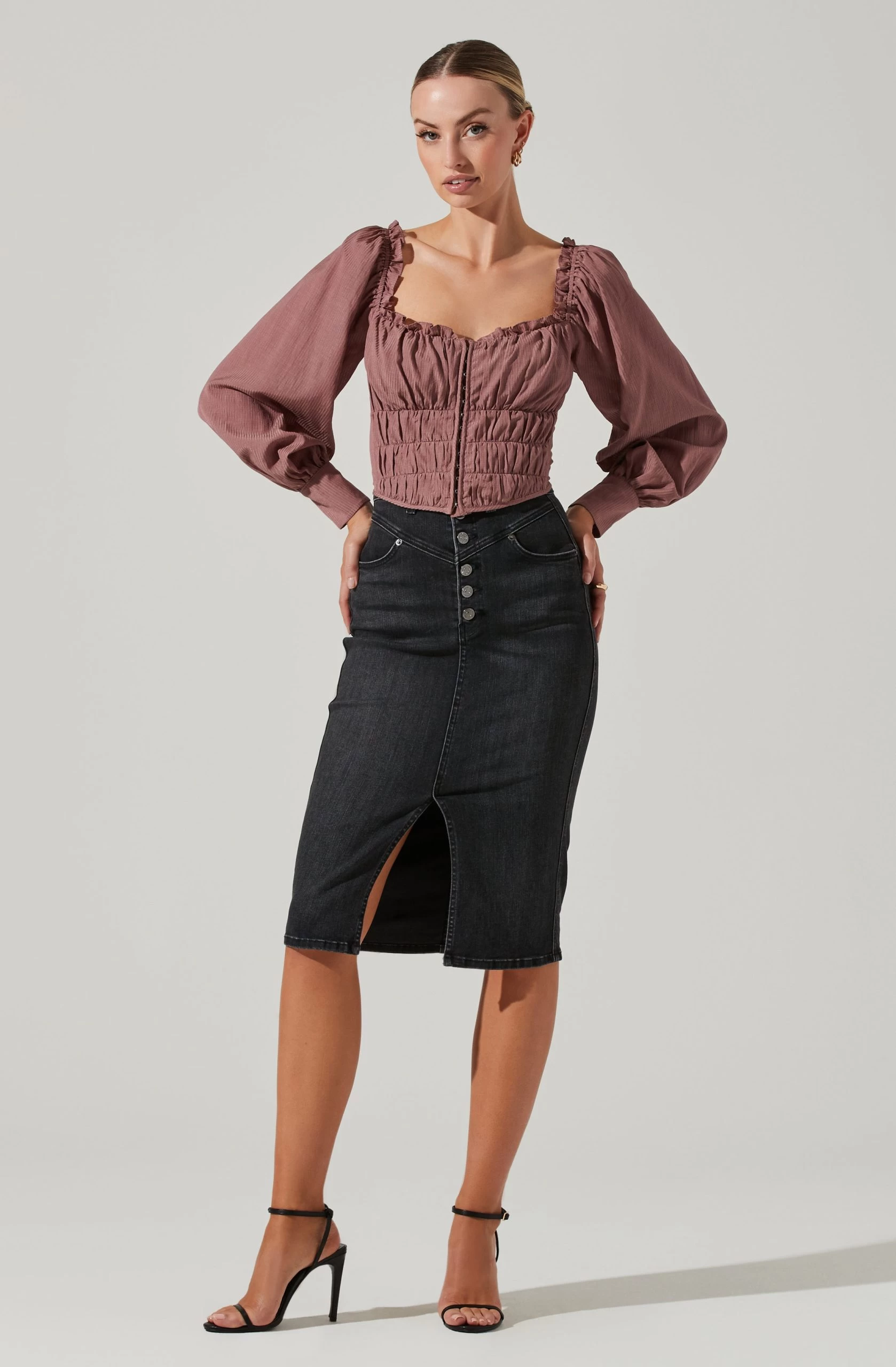 Amber Sweetheart Hook And Eye Corset Top - Image 13