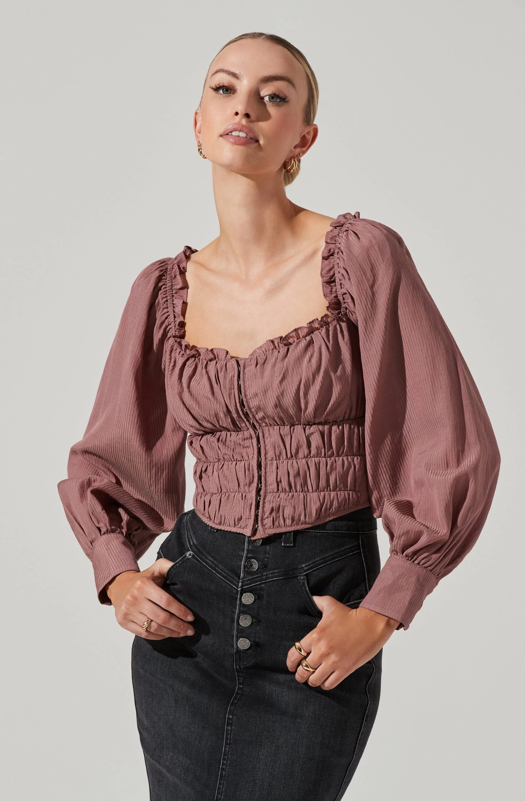 Amber Sweetheart Hook And Eye Corset Top - Image 15