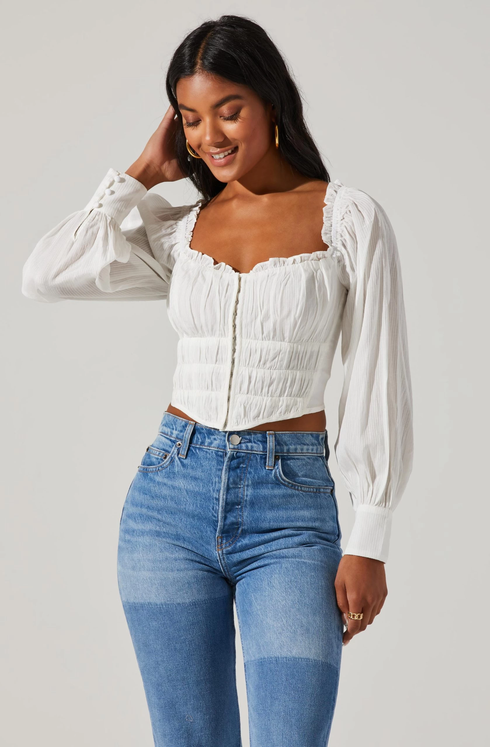 Amber Sweetheart Hook And Eye Corset Top - Image 3