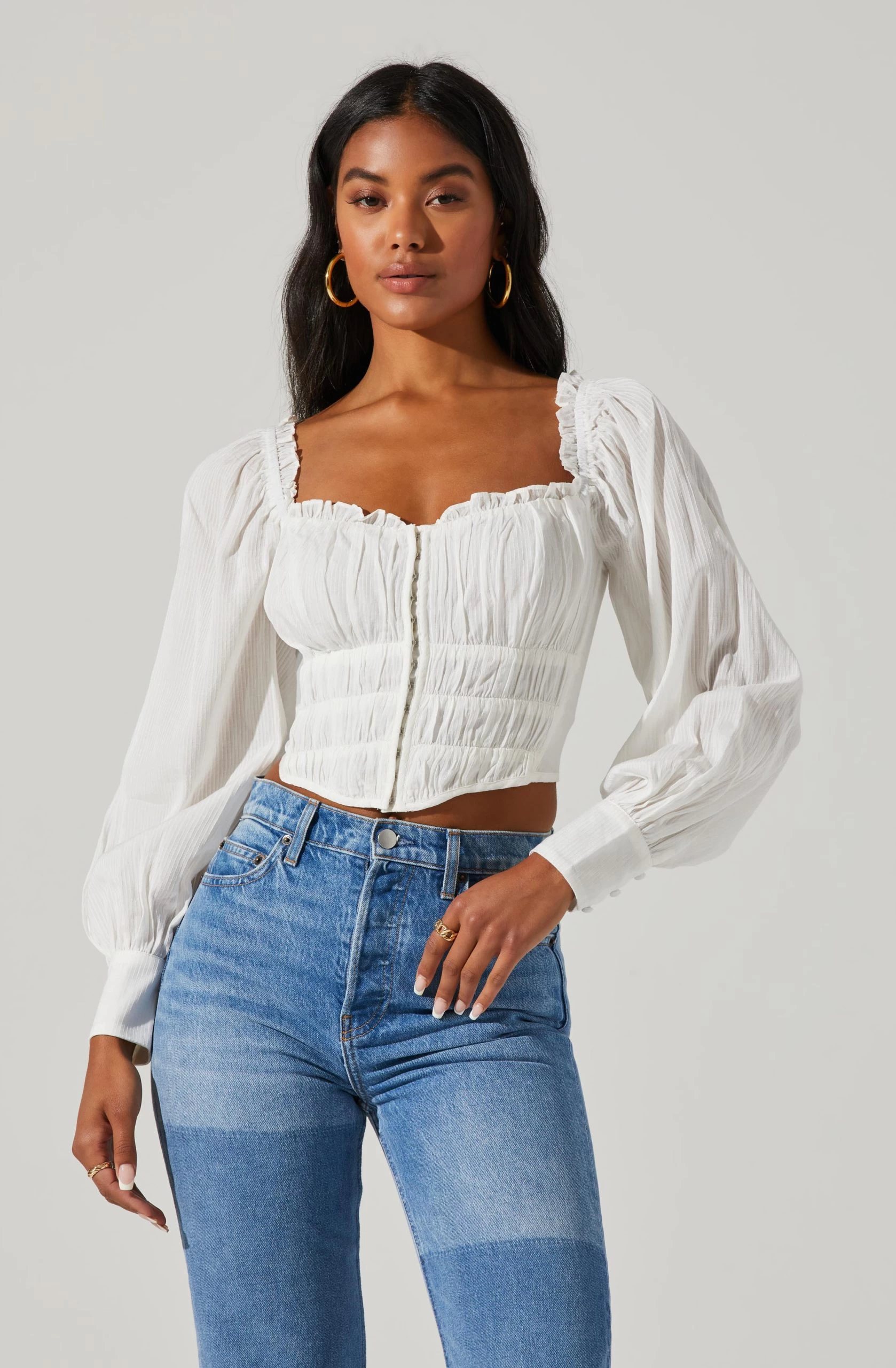 Amber Sweetheart Hook And Eye Corset Top