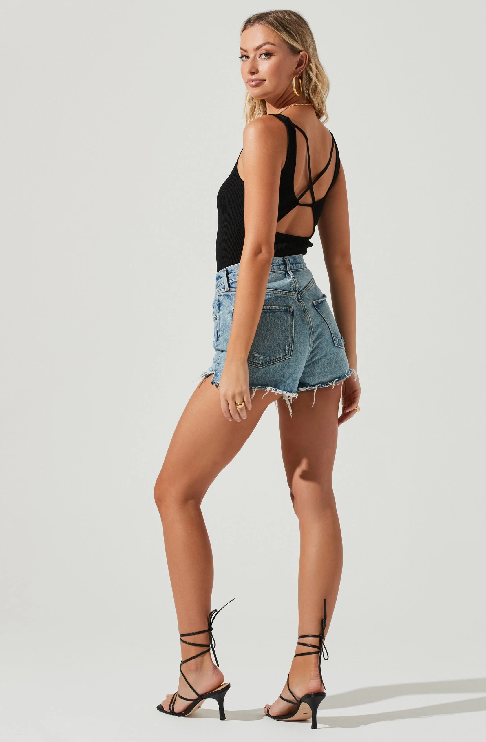 Elmira Cutout Cross Strap Bodysuit - Image 5