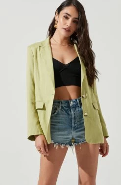 Rio Oversized Linen Blazer